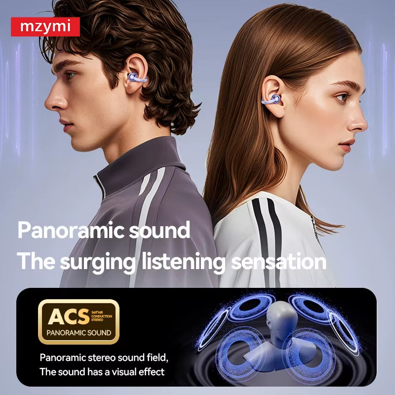 Mzymi M79/M91 Ear Clip Wireless Earphone New Open Ear Sport Bluetooth5.4 Headphone Touch Control ENC Noise Cancelling for XIAOMI