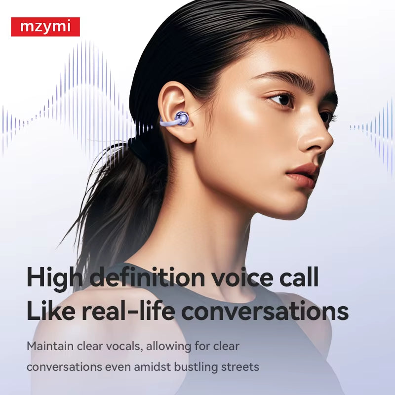 Mzymi M79/M91 Ear Clip Wireless Earphone New Open Ear Sport Bluetooth5.4 Headphone Touch Control ENC Noise Cancelling for XIAOMI