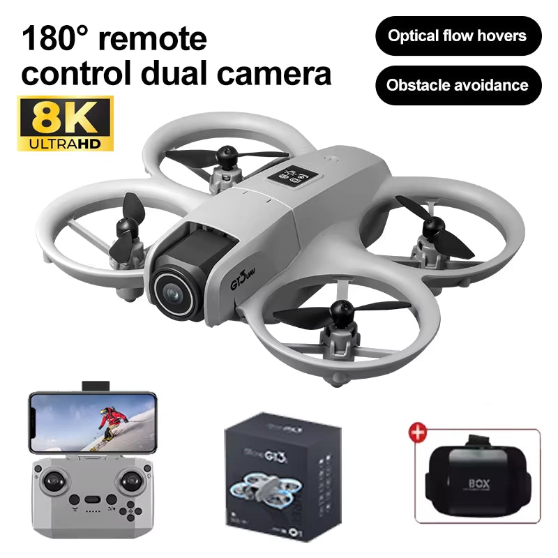 NEW Drones GT3 GPS 8K Professional HD 180° Dual Cameras 5G WIFI Brushless Motors Obstacle Avoidance FPV Foldable Quadcopter Toys