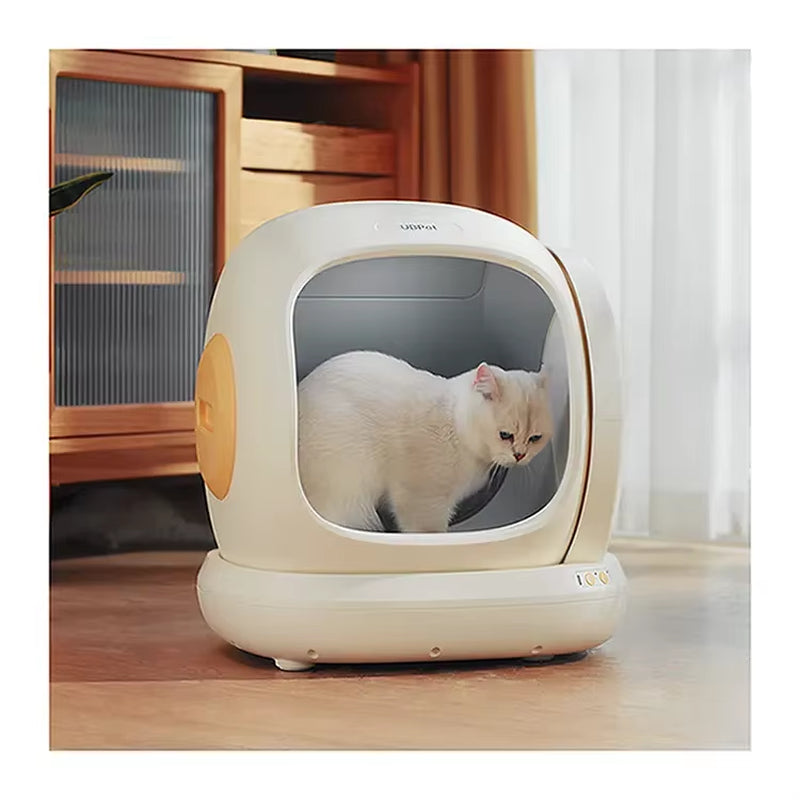 2024New Automatic Cat Toilet with APP Odor Control Smart Cat Box Multi-Cat Recognition