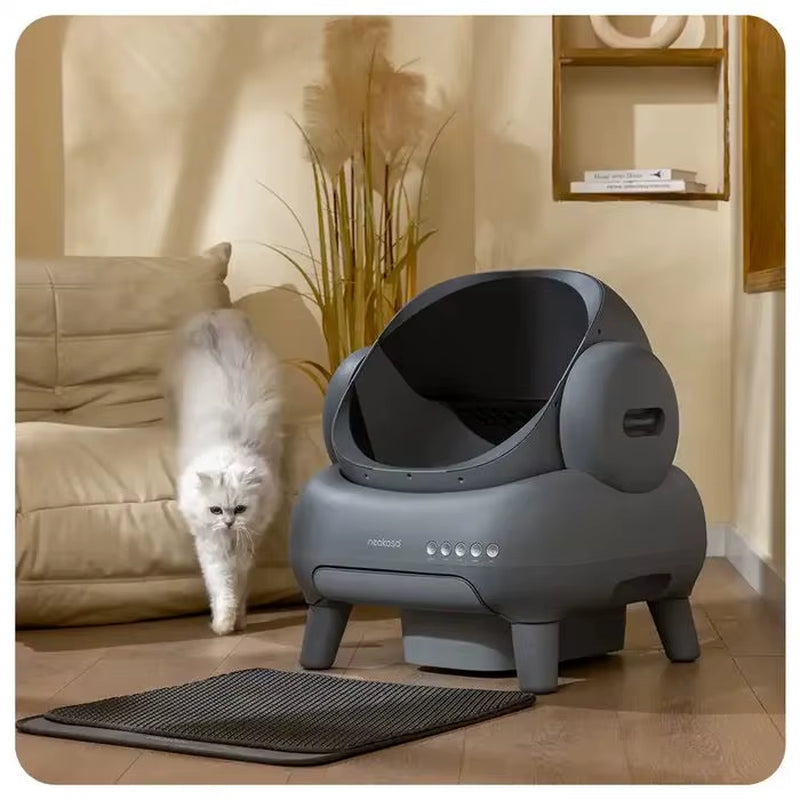 Intelligent Cat Litter Box Extra Large Fully Electric Cat Toilet Open Automatic Cleaning Scooper Cat Supplies