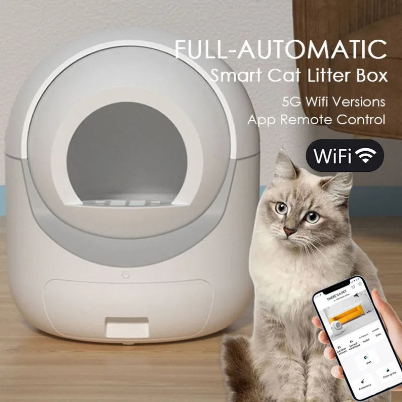 Pet Smart Cat Litter Box Large Space Anti-Splash Enclosed Cat Toilet Wifi Monitoring Automatic Cat Litter Box Cat Accessories