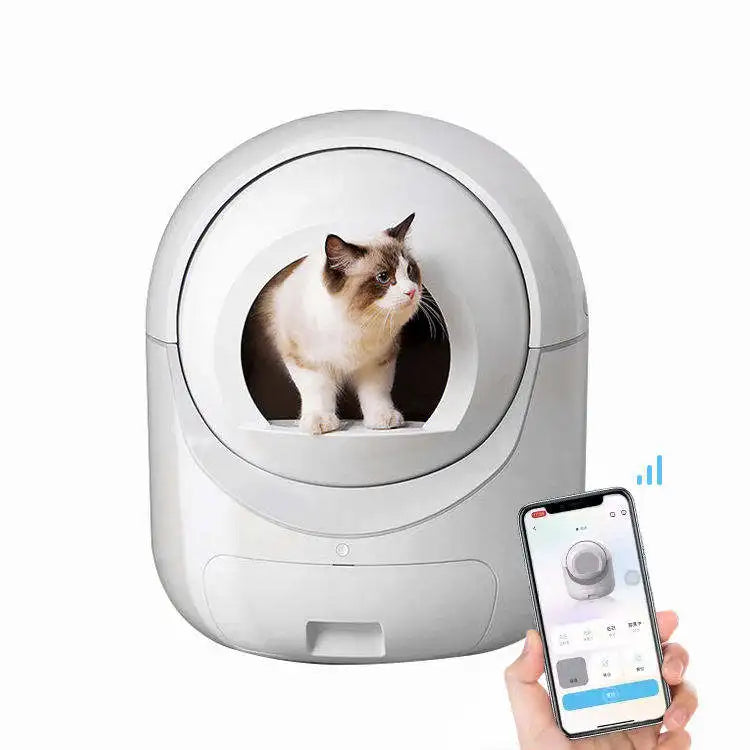 Pet Smart Cat Litter Box Large Space Anti-Splash Enclosed Cat Toilet Wifi Monitoring Automatic Cat Litter Box Cat Accessories