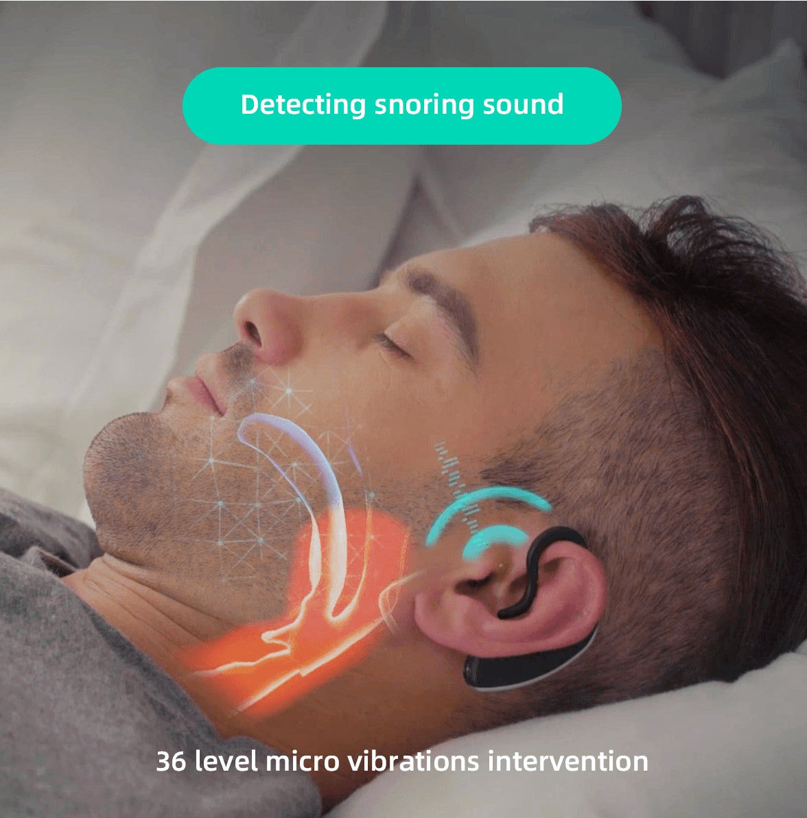 Bluetooth Anti-Snoring Earset – Sleep Aid with Smart Sleep Tracking