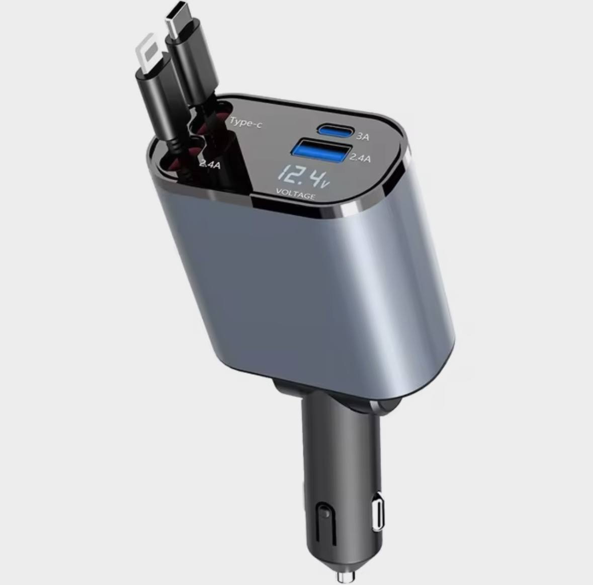 IONIXE 4 in 1 Fast Charging Car Charger 120W